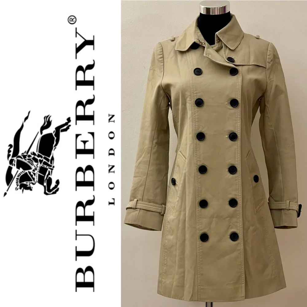 Burberry Brit "Balmoral" Trench Coat – Made in Italy 🇮🇹 - Picture 1 of 15